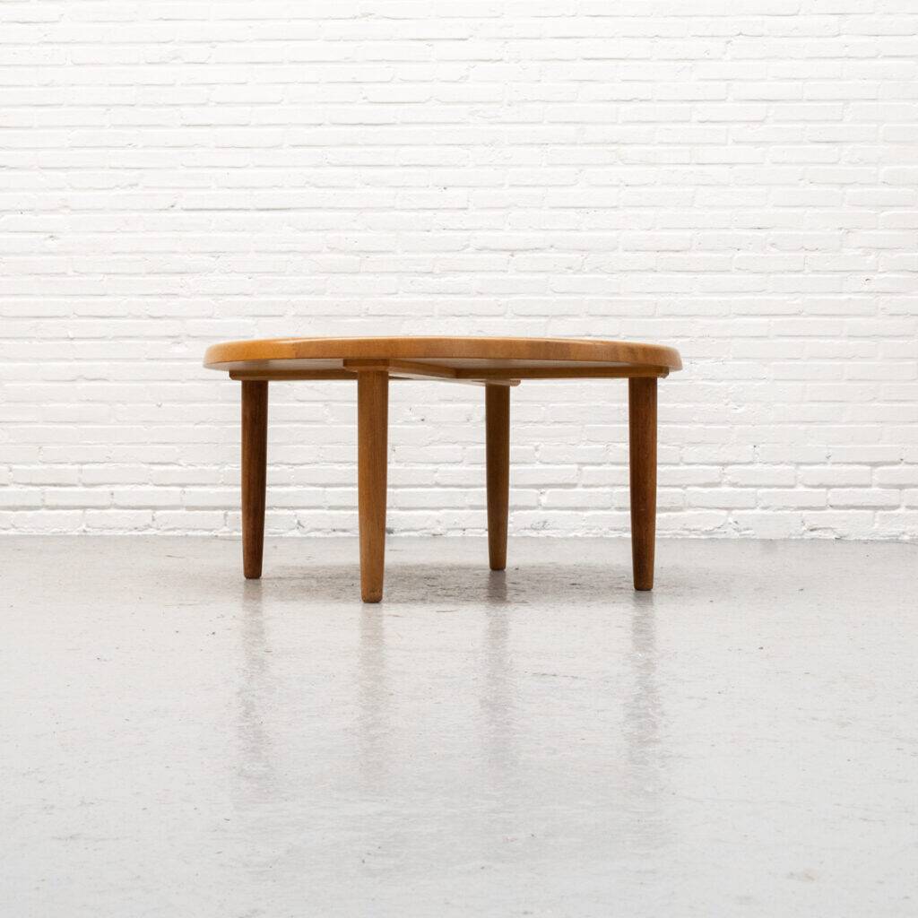 Round Danish Coffee table by Niels Bach
