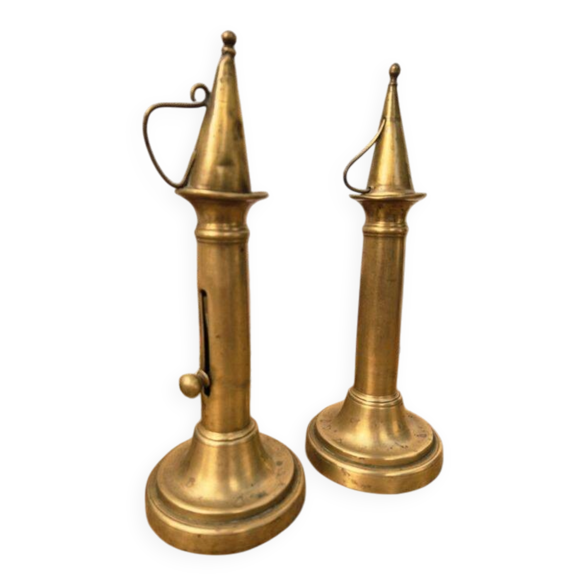 Bougeoirs vintage laiton