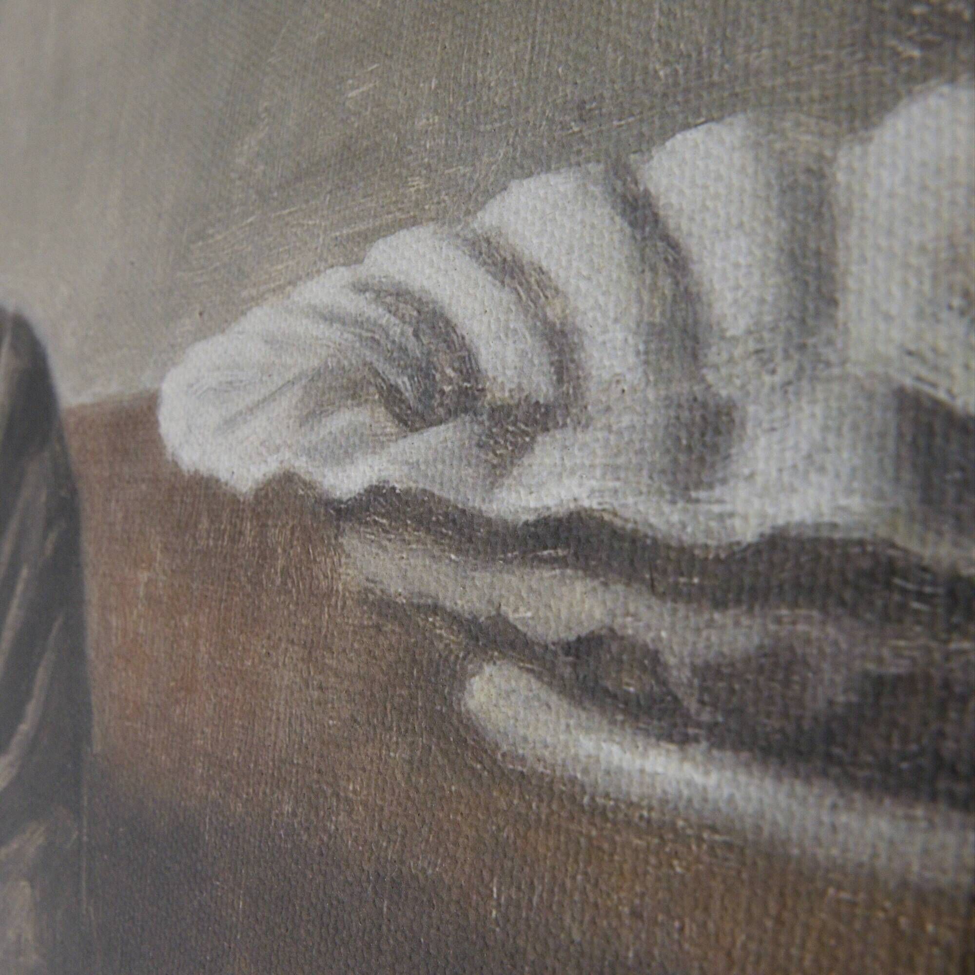 Reproduction sur toile du "Repos" de Vilhelm Hammershøi