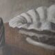 Reproduction sur toile du "Repos" de Vilhelm Hammershøi