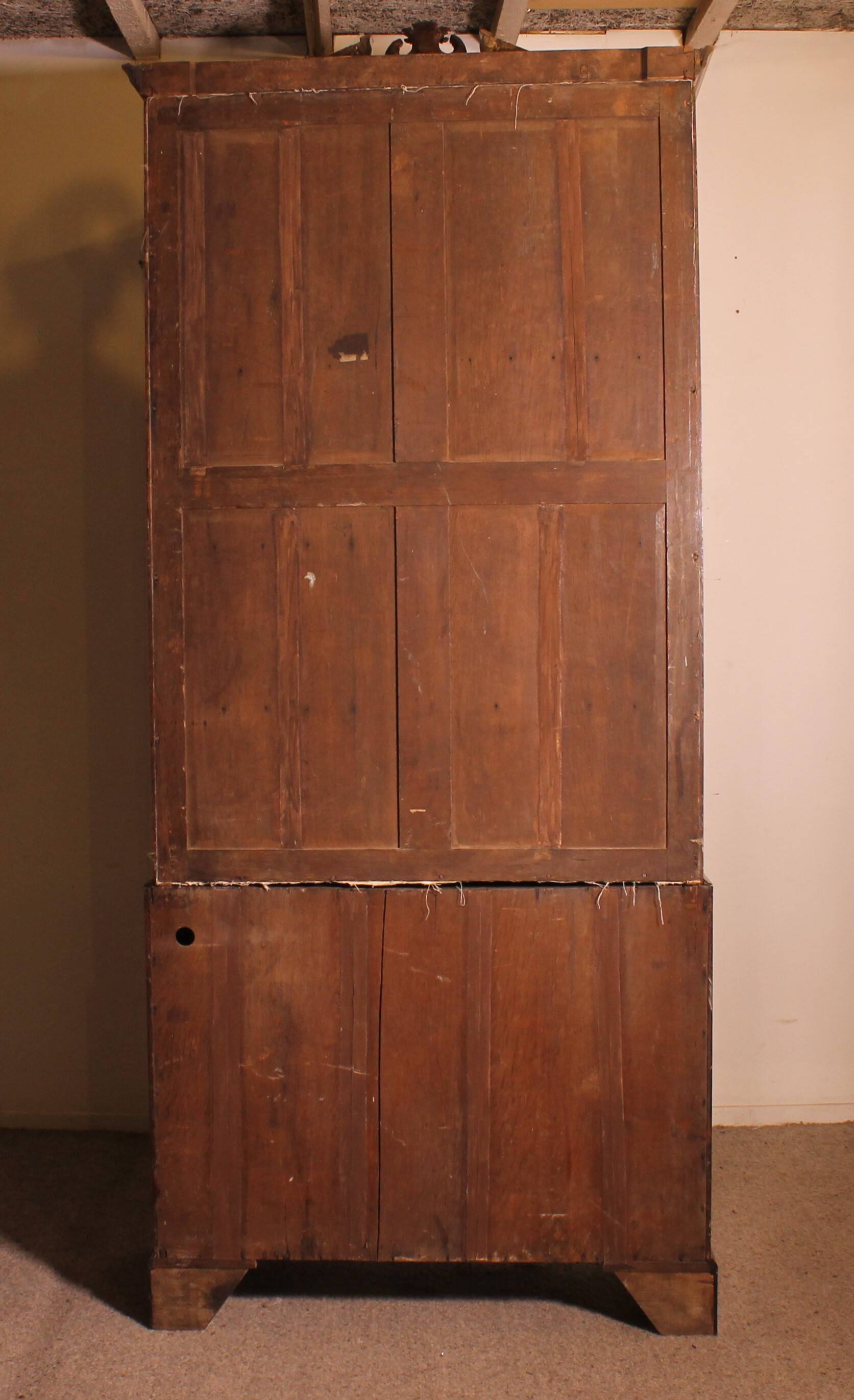 Bibliothèque George III en acajou - 18° Siècle