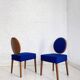 Pair of postmodern Italian chairs from the 1990s.