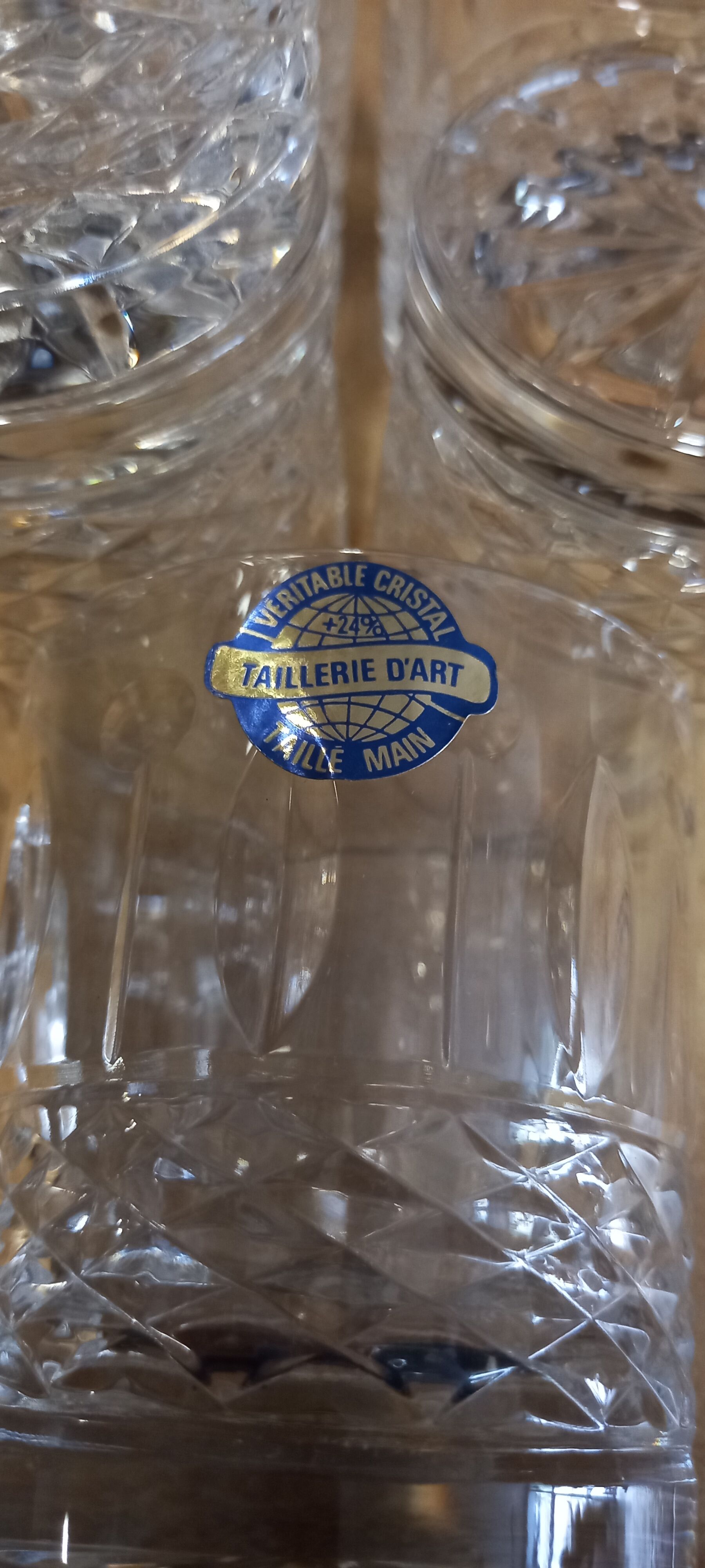 Whisky glass real crystal art cutter