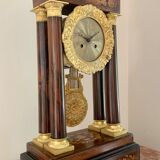 Pendant portico of period charles x, in marquetry butterfly and gilded bronze nineteenth