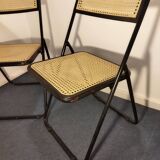 Pair of Italian folding chairs
