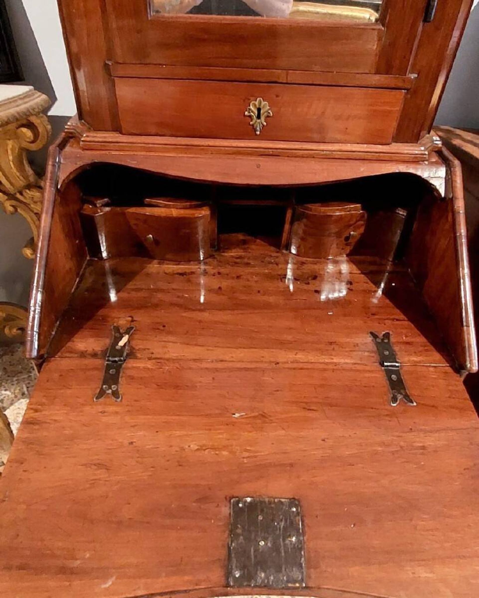 Small 18th century walnut trumeau L.72 CM