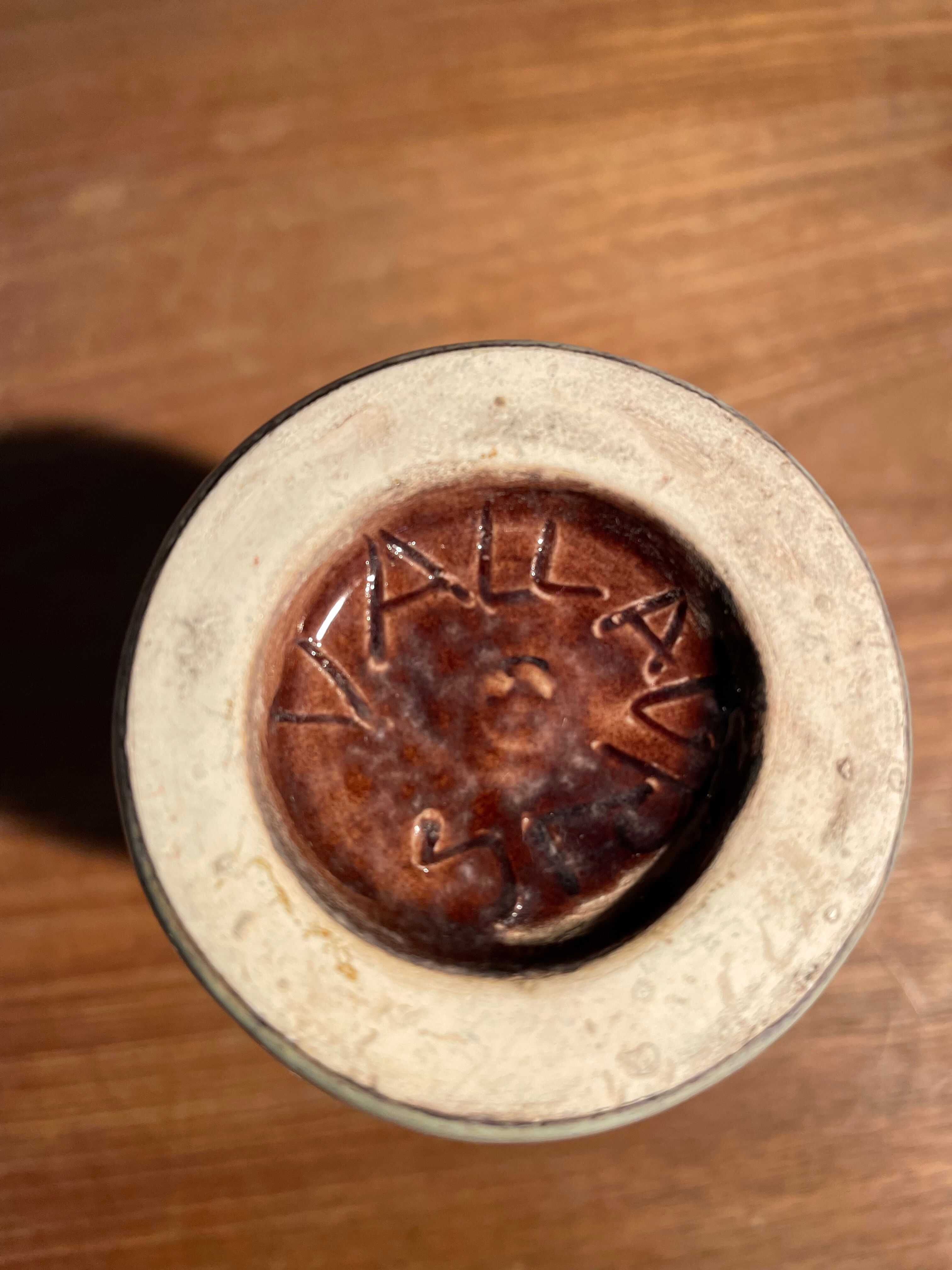 Small Vallauris vase with thin neck