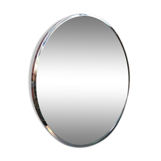 Chrome round mirror - 51cm