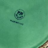 Paul Millet, Art Deco green ceramic vase, Sevres France 1930s