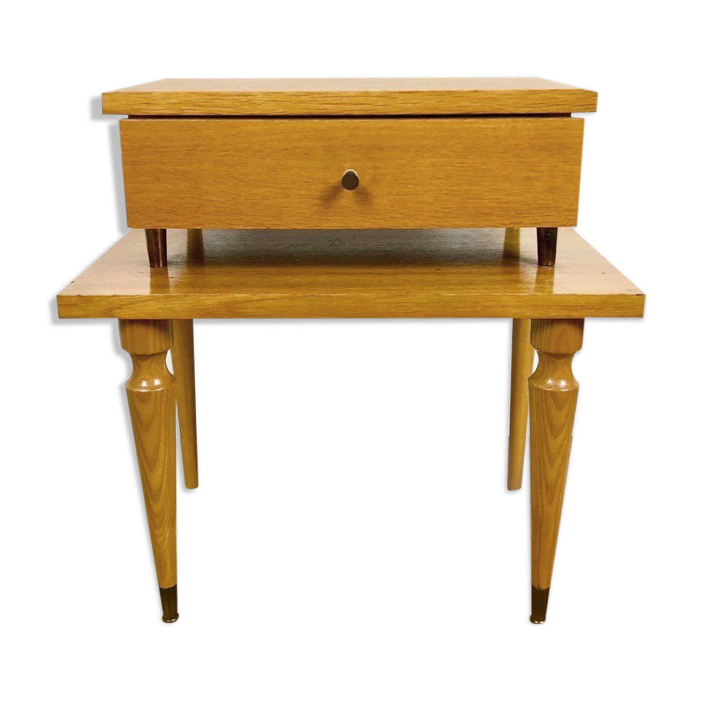 Vintage bedside with two trays