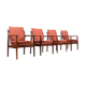 Lot de 4 fauteuils modèle 341 par Arne Vodder pour Sibast