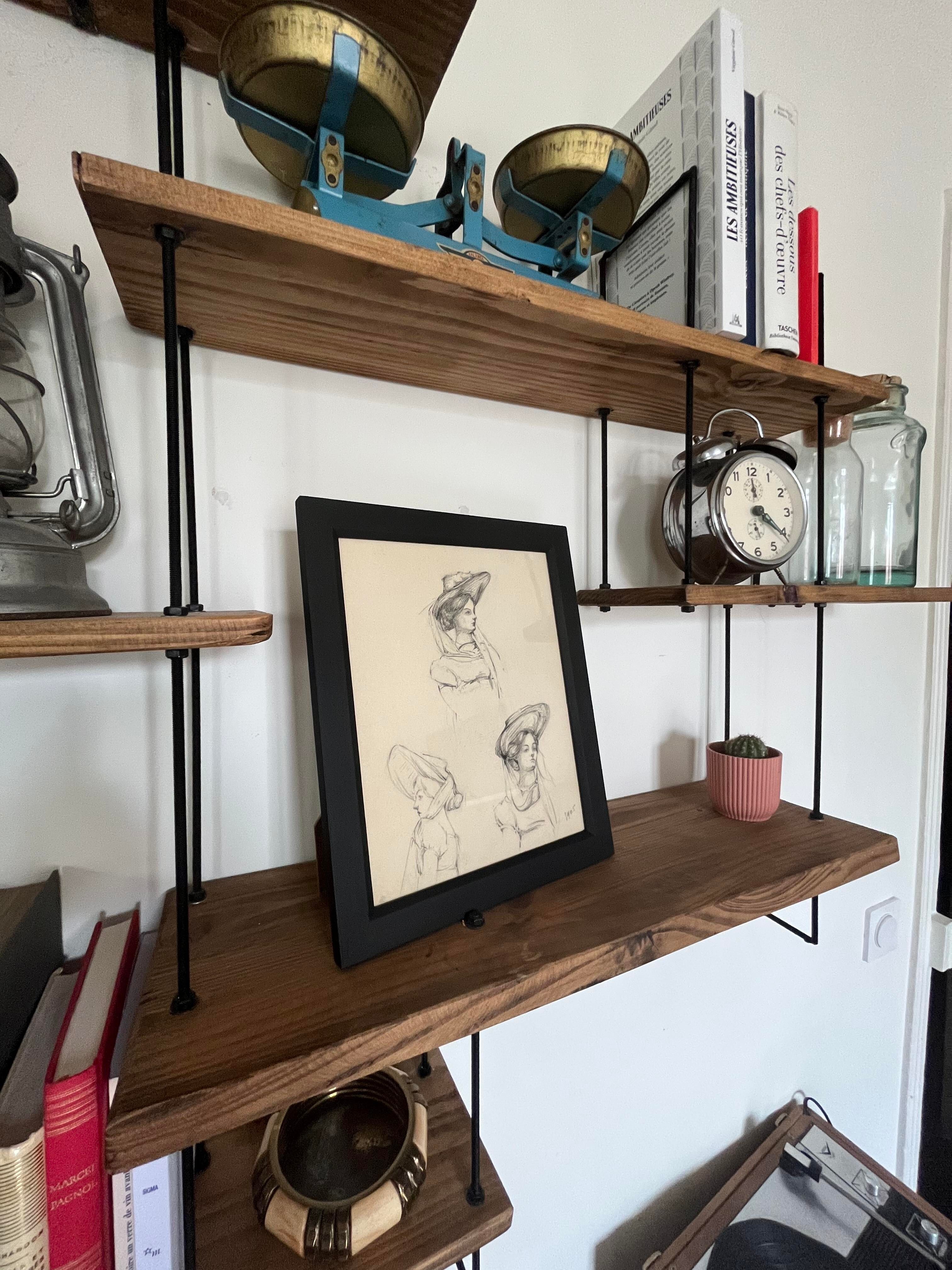 Drawing 1905 "A young Parisian milliner"