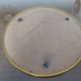 50 60 years gold metal round mirror tray