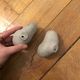 Pair of "potato" concrete patères Petite Friture design Sam Baron