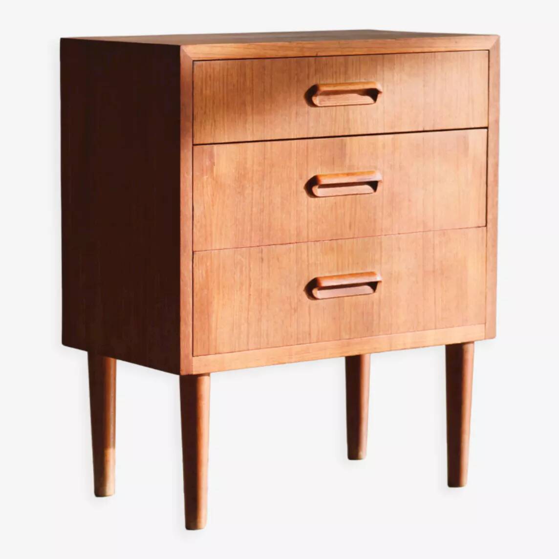 Vintage teak chest of drawers, Denmark, 1960s.