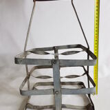 Porte bouteille en zinc ancien