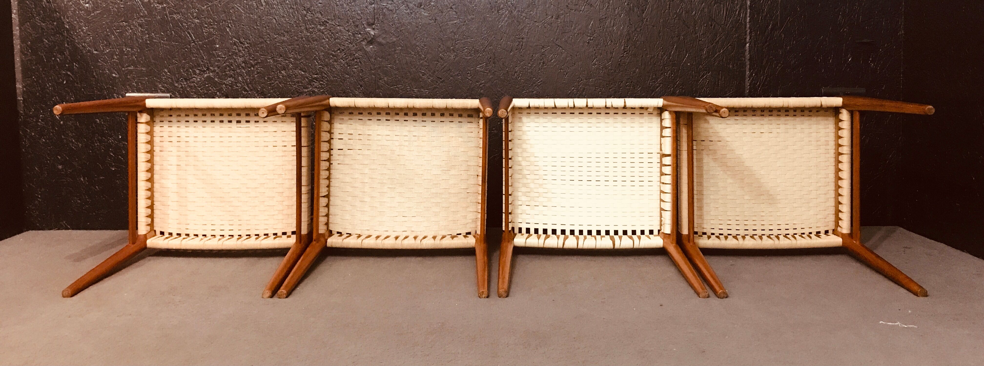 Set of 6 Norwegian Teak Dining Chairs by Alf Aarseth in teak.