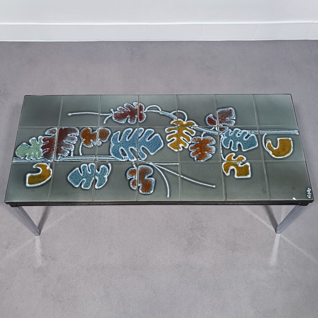 Table à carreaux vintage