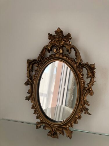 Miroir doré 19x30cm