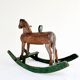 Wooden rocking horse