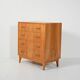 Scandinavian elm chest of drawers, 1950s