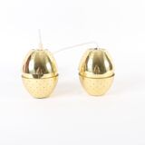 Hans-agne jakobsson pair of egg-shaped ceiling lights, florina model t790