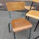 Lot of 14 mismatched vintage school chairs