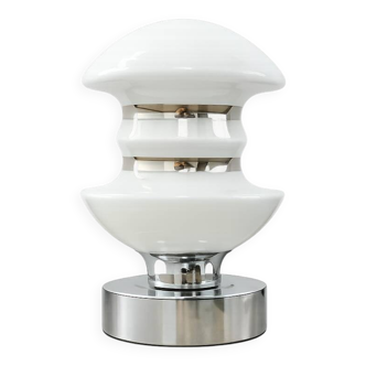 Space Age lamp, 1980s, chrome and glass, E14