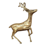 Figurine de cerf en laiton