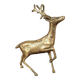 Brass deer figurine