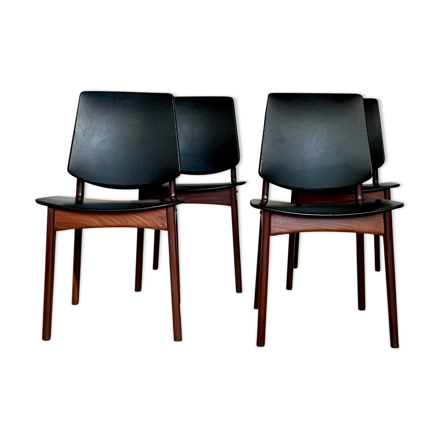 4 Danish teak chairs by Arne Hovmand Olsen