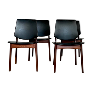 4 chaises danoise vintage