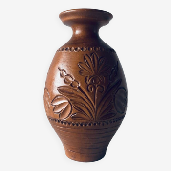 Vase bohème en argile vernissée