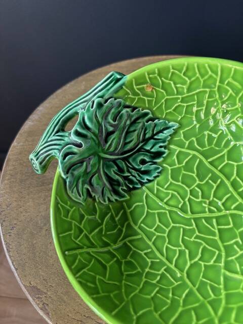 Earthenware Bowl with Barbotine Decor