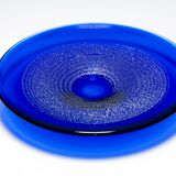 Glass bowl with gold foil, František Vízner, 1976, Czechoslovakia