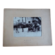 Old photograph 1900 farrier and horse by A. Rebut in Paris