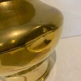 Vase with hammered copper neck XX century