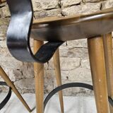 Set of 3 vintage 1970s bar stools