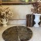 Round plate, fossil marble catch-all 35cm