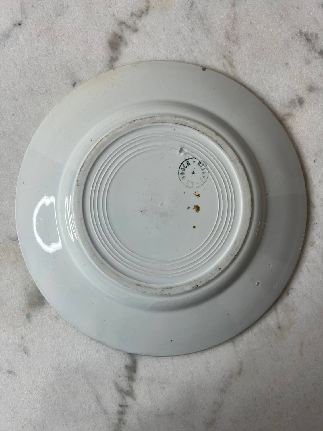 Vintage green dinner plate