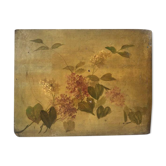 Peinture huile sur carton ancienne