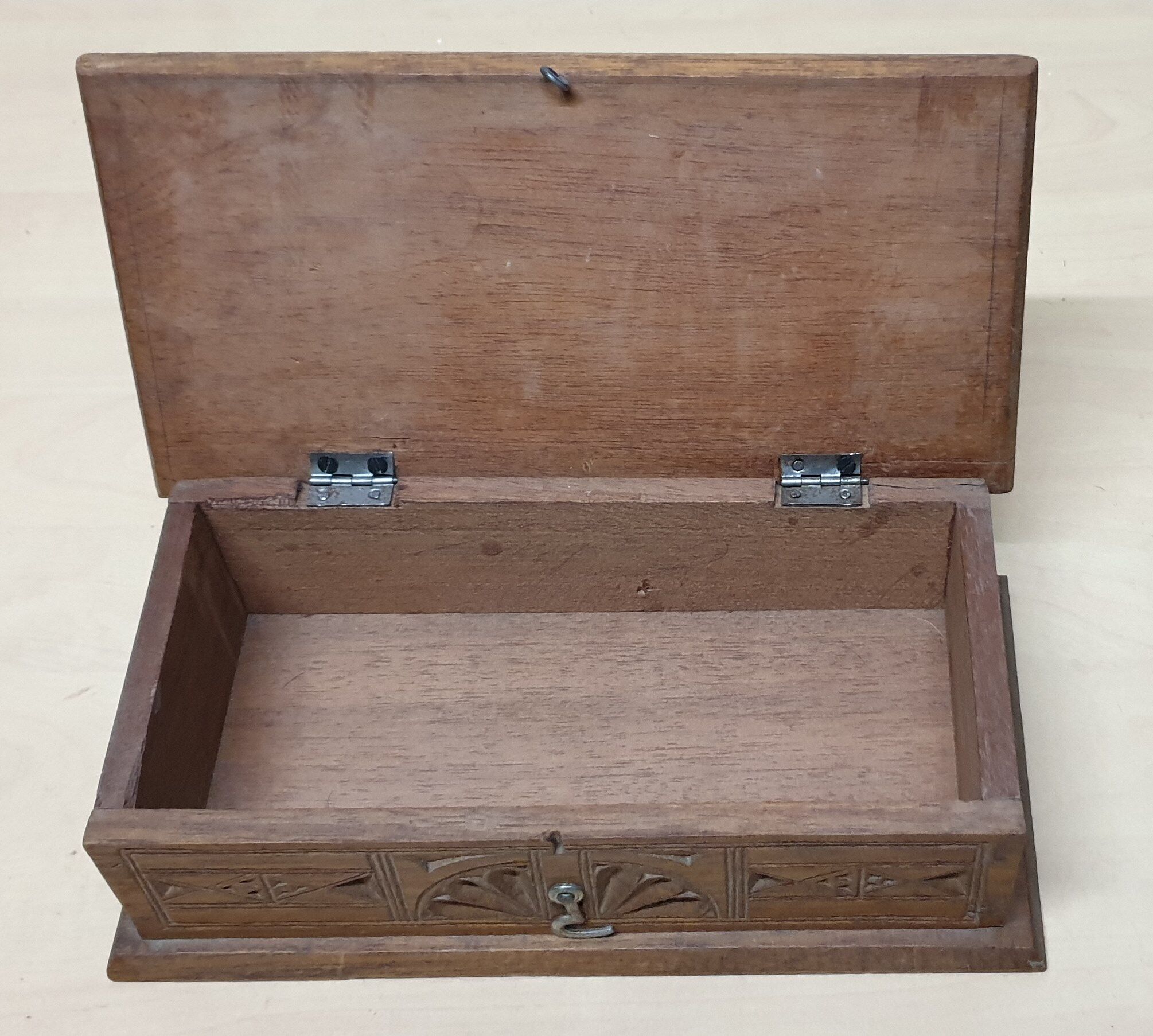 Vintage carved wooden box