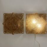 Pair Murano Ceiling or Wall Lamp, 1970s