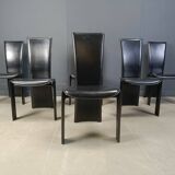 Vintage dining chairs by Pietro costantini, 1980s, set of 6