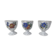 3 coquetiers art nouveau en porcelaine de Limoges