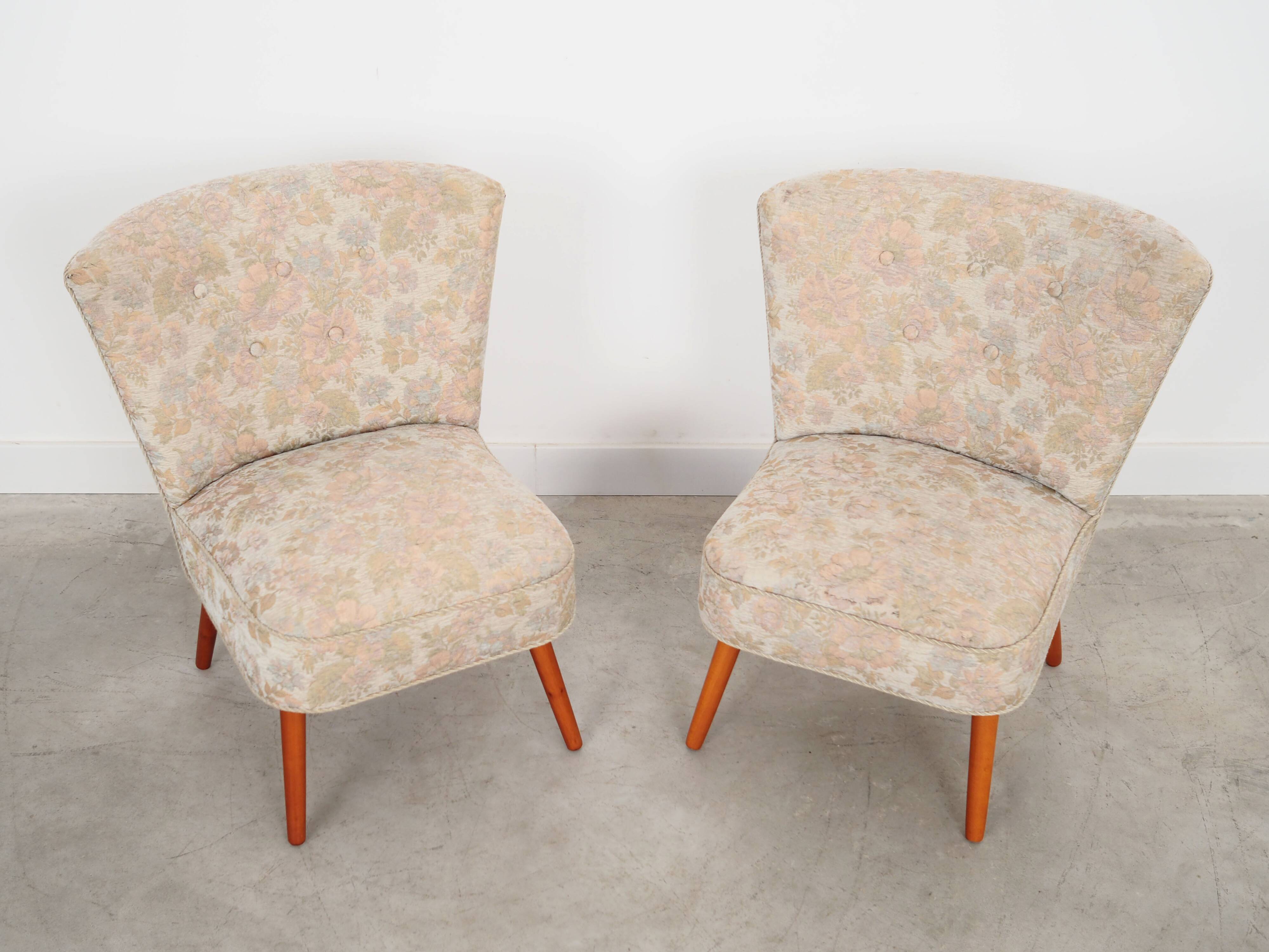 Set of two beech armchairs, Danish design, 1970s, production: Denmark