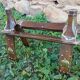 Tabouret égyptien forme selle de chameau
