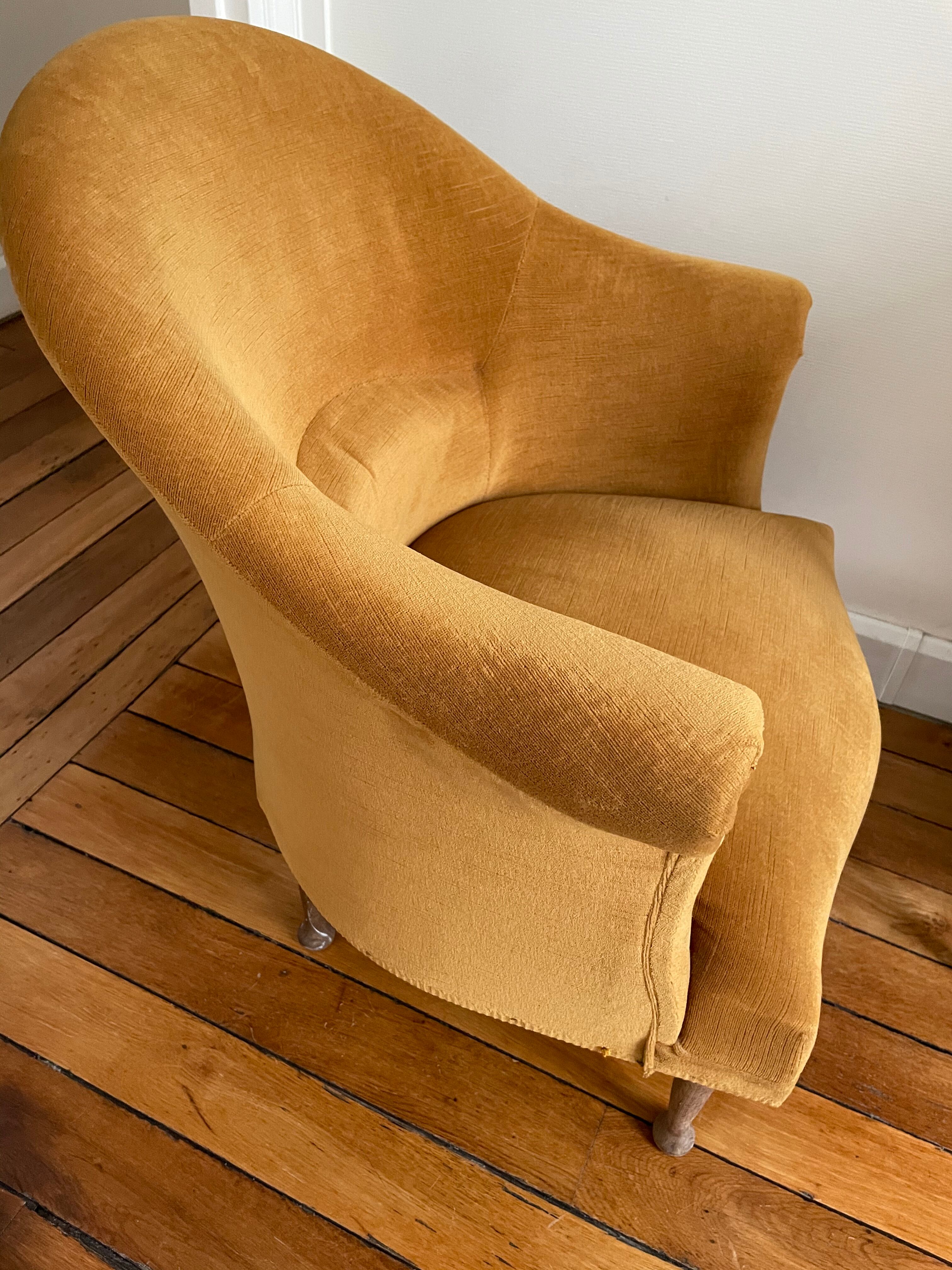 Paire de fauteuils crapauds