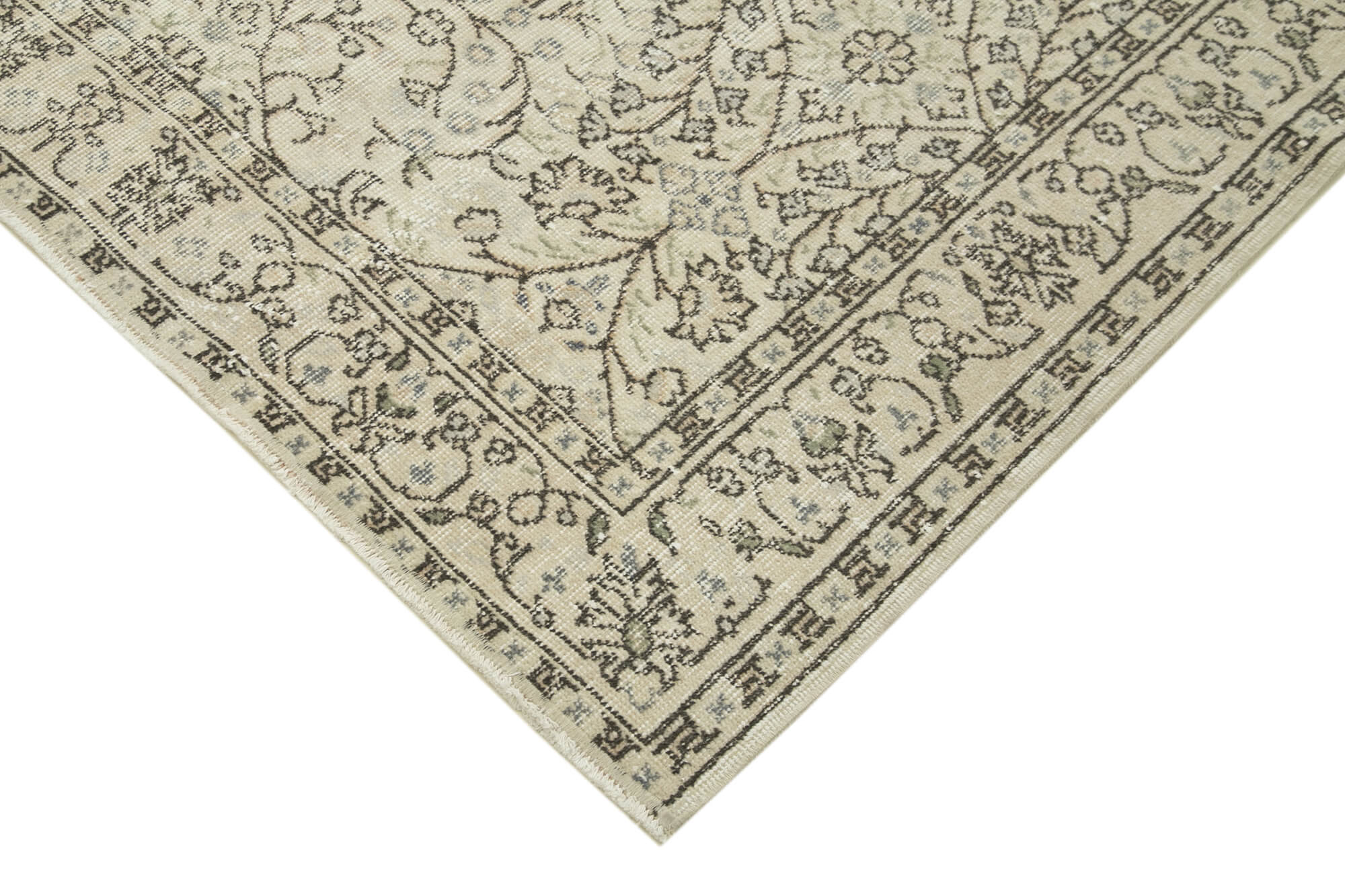 Hand-knotted turkish beige carpet 157 cm x 260 cm