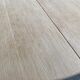 Renovated Scandinavian dining table in solid oak with a central leg from the 1970s.